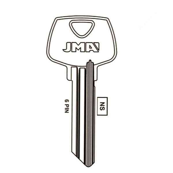 Jma JMA: Sargent 6 Pin Key Blank "LA" Keyway JMA-SAR-7S